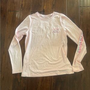 Womens Long Sleeve Pink performance shirt - Vineyard Vines